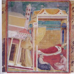 Francisco sostiene la Iglesia, Giotto, Basílica superior Asís