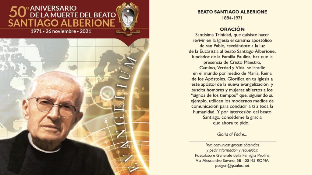 50 aniversario de la muerte de Santiago Alberione