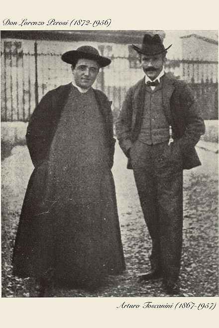 Perosi y Toscanini en Milán, 1901