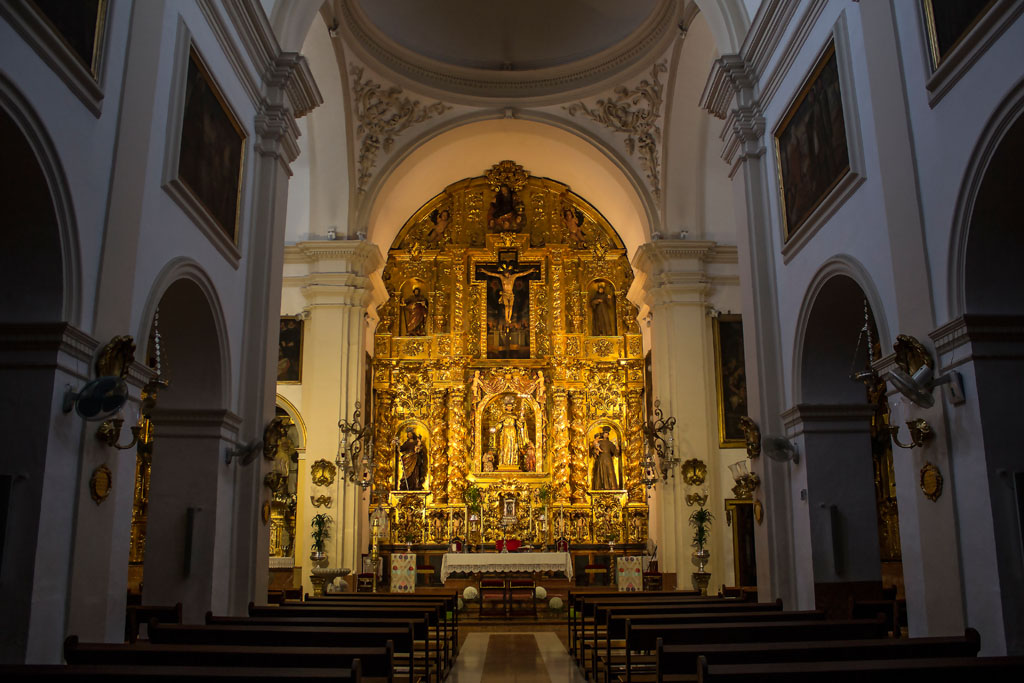 Interior de la Parroquia de San Francisco Solano en Montilla