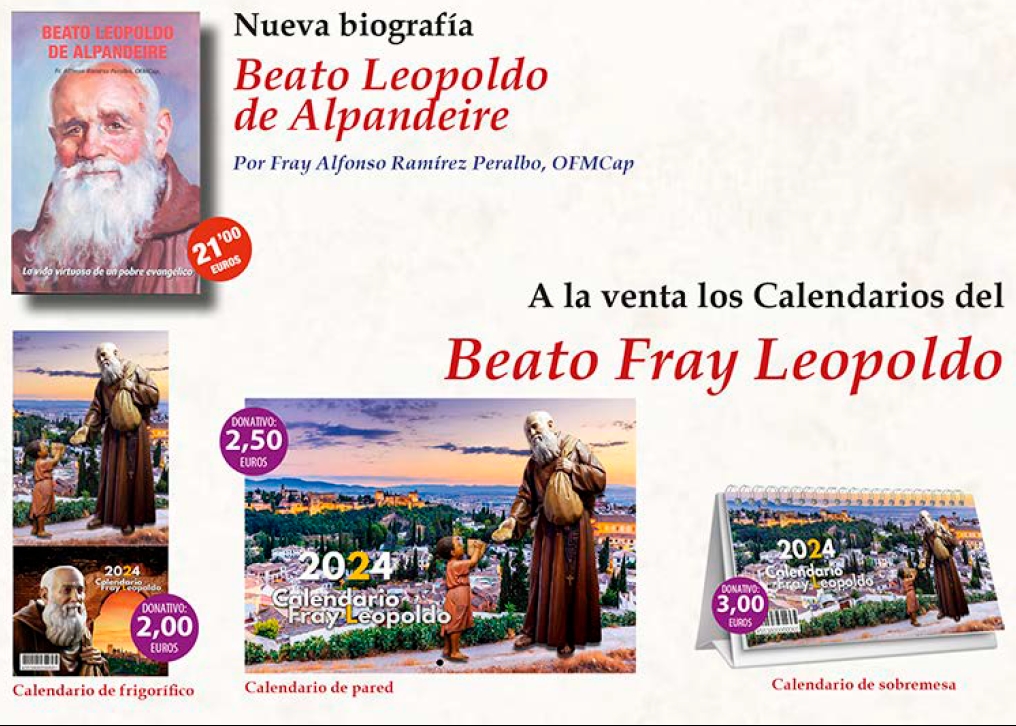 Calendarios del 2024 de Fray Leopoldo de Alpandeire