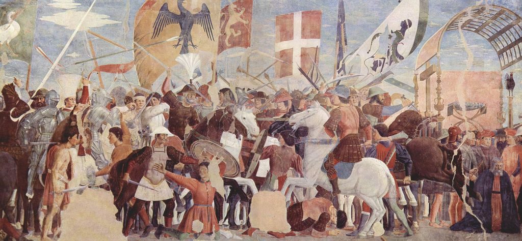 Derrota de Cosroes. Piero de la Francesca