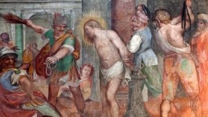 Flagelación de Cristo. Agostino Ciampelli, 1594-1604. Basílica de Santa Práxedes. Roma