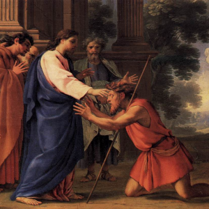 Jesús cura a un ciego de nacimiento