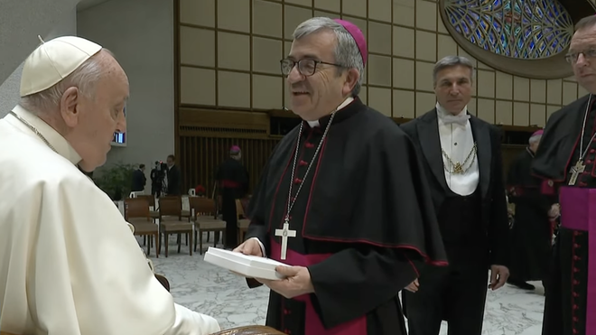 Luis Argüello, arzobispo de Valladolid, preside una peregrinación a Roma para tratar el tema con el Papa Francisco